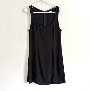 Reformation Black Sleeveless Mini Dress with Slit Women’s Size 10 Scoop Neck